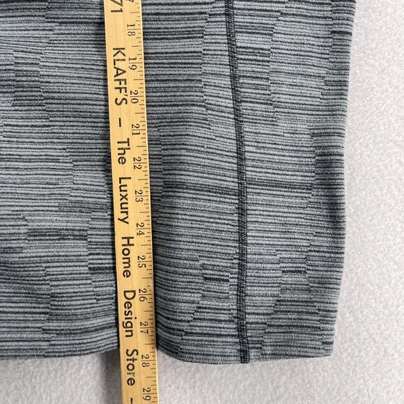 THE NORTH FACE Sweatshirt Womens M Fleece Striped 1/4 Zip Base Layer Gray - Picture 11 of 12